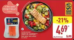 ALDI Seafood - paves de saumon offre