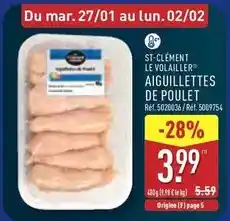 ALDI Aiguillettes de poulet offre