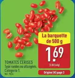 ALDI Tomates cerises offre