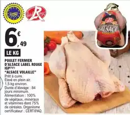 E.Leclerc Express Label rouge - poulet fermier d'alsace igp offre