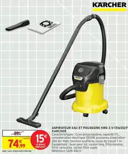 Intermarché Express Kärcher - aspirateur eau et poussière kwd 3 offre