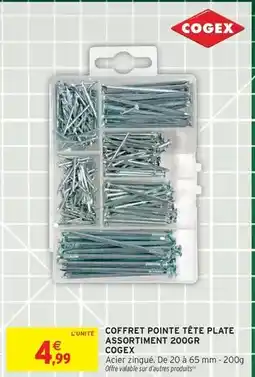 Intermarché Express Cogex - coffret pointe tête plate assortiment offre
