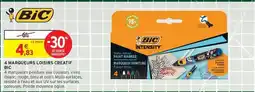Intermarché Express Bic - 4 marqueurs loisirs créatif offre