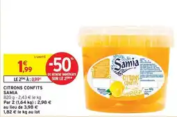 Intermarché Express Samia - citrons confits offre