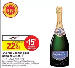 Intermarché Express Brut - aop champagne demoiselle offre