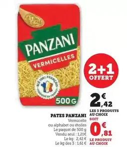 U Express Panzani - pates offre