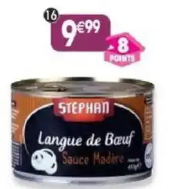 Maximo Langue de boeuf sauce madère offre