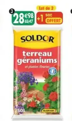 Maximo Lot de 2 sacs de terreau géraniums et plantes fleuries offre