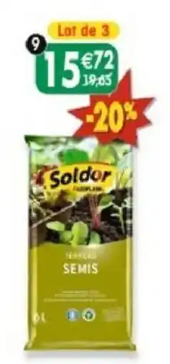 Maximo Lot de 3 sacs de terreau semis, bouturage et repiquage soldor-3x6l offre