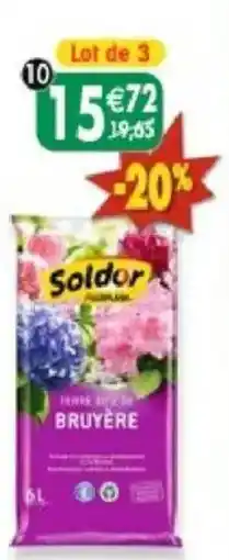 Maximo Lot de 3 sacs de terre dite de bruyère offre