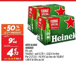 Netto HEINEKEN Bière blonde offre