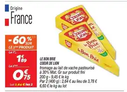 Netto COEUR DE LION Le bon brie offre