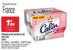 Netto CALIN Fromage blanc nature 0% mg prix choc offre