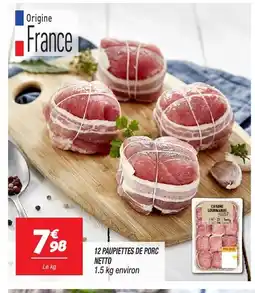 Netto NETTO 12 paupiettes de porc offre