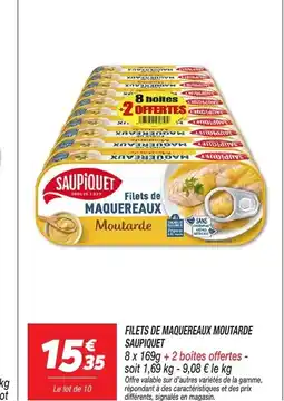 Netto SAUPIQUET Filets de maquereaux moutarde offre