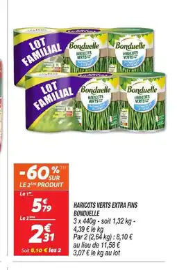 Netto BONDUELLE Haricots verts extra fins offre