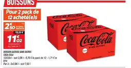 Netto COCA-COLA Boisson gazeuse sans sucres offre