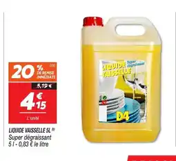 Netto Liquide vaisselle offre