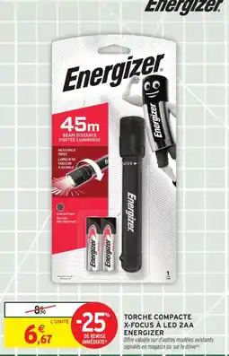 Intermarché ENERGIZER Torche compacte x-focus à led 2aa offre