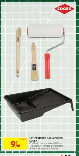 Intermarché COGEX Lot peinture bac 4 pieces offre