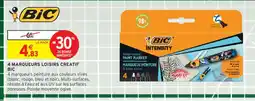 Intermarché BIC 4 marqueurs loisirs creatif offre