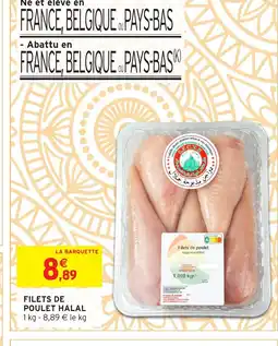Intermarché Hyper Filets de poulet halal offre
