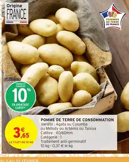 Intermarché Hyper Pomme de terre de consommation offre