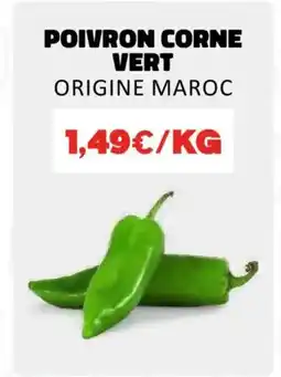Hmarket Poivron corne vert offre