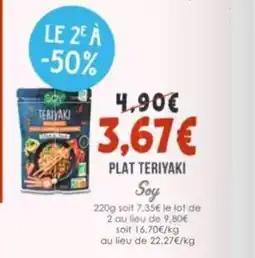 Naturalia SOY Plat teriyaki offre