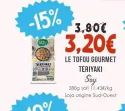 Naturalia TERIYAKI Le tofou gourmet teriyaki offre