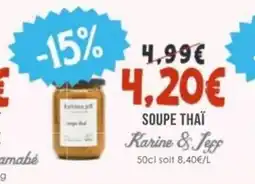 Naturalia KARINE & JEFF Soupe thaï offre