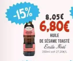 Naturalia EMILE NOËL Huile de sésame toasté offre