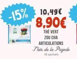 Naturalia THÉS DE LA PAGODE The vert zou cha articulations offre