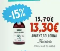 Naturalia NUTRIVIE Argent colloïdal offre