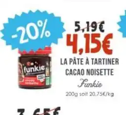 Naturalia FUNKIE La pâte à tartiner cacao noisette offre