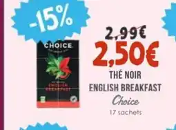 Naturalia CHOICE Thé noir english breakfast offre
