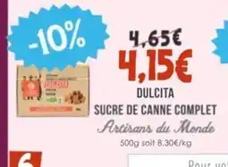 Naturalia ARTISAN DU MONDE Dulcita sucre de canne complet offre