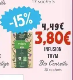 Naturalia BIO CONSEILS Infusion thym offre