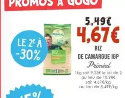 Naturalia PRIMÉAL Riz de camargue igp offre