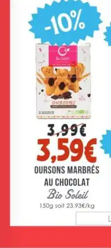 Naturalia BIO SOLEIL Oursons marbres au chocolat offre