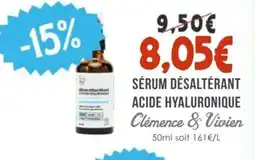 Naturalia CLÉMENCE & VIVIEN Sérum désaltérant acide hyaluronique offre