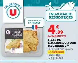 U Express U Filet de limande du nord meuniere offre