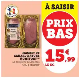 U Express MONTFORT Magret de canard nature offre