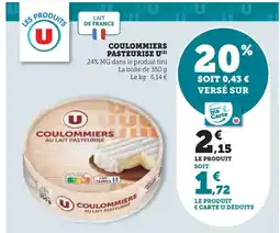 U Express U Coulommiers pasteurise offre