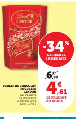 U Express LINDOR Boules de chocolat fourrees offre