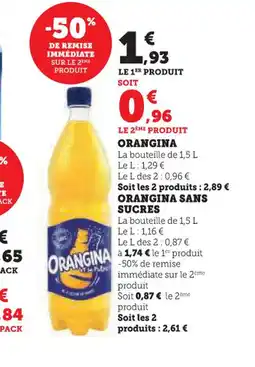 U Express ORANGINA offre