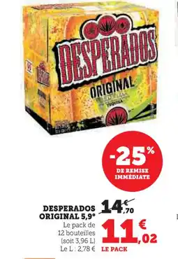 U Express DESPERADOS Original 5,9° offre