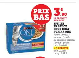 U Express PURINA ONE Effiles en sauce pour chat offre