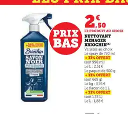 U Express BRIOCHIN Nettoyant menager offre