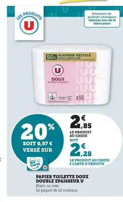 U Express U Papier toilette doux double epaisseur offre
